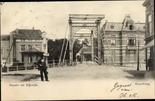 Ak Rijswijk Südholland Niederlande, Geestbrug