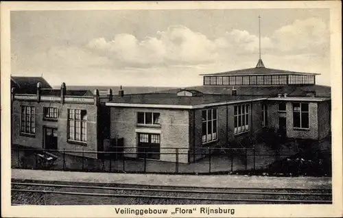 Ak Rijnsburg Südholland, Veilinggebouw Flora