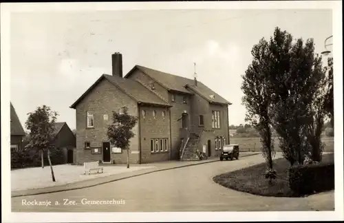 Ak Rockanje aan Zee Südholland Niederlande, Gemeentehuis