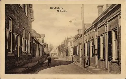 Ak Ridderkerk Südholland Niederlande, Molendijk