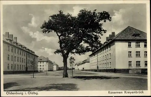 Ak Oldenburg im Großherzogtum Oldenburg, Kasernen Kreyenbrück