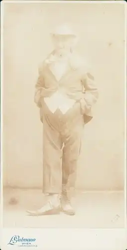 Kabinett Foto Wien 9. Alsergrund Österreich, Schauspieler Tautenhein, Portrait