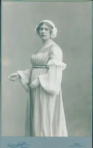 Kabinett Foto Wien 1. Innere Stadt Österreich, Opernsängerin Marie Gutheil Schoder, Hofoper Wien