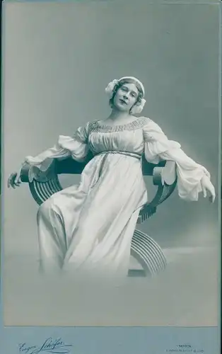 Kabinett Foto Wien 1. Innere Stadt Österreich, Opernsängerin Marie Gutheil Schoder, Hofoper Wien