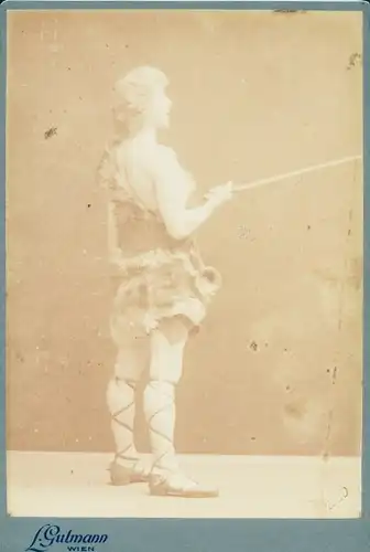 Kabinett Foto Wien 9. Alsergrund Österreich, Schauspieler Schürmann im Kostüm, Portrait