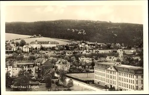 Ak Olbernhau im Erzgebirge Sachsen, Ortspartie, Vogelschau