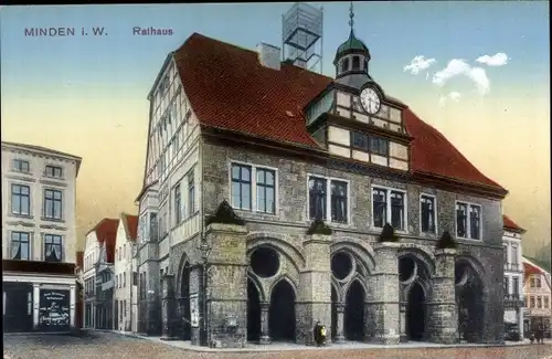 Ak Minden in Westfalen, Rathaus