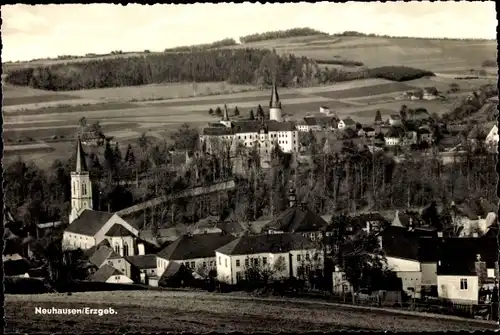 Ak Neuhausen im Erzgebirge, Panorama vom Ort