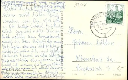 Ak Eppendorf in Sachsen, Panorama