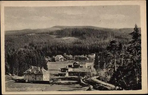 Ak Jägersgrün Tannenbergsthal im Vogtland, Panorama