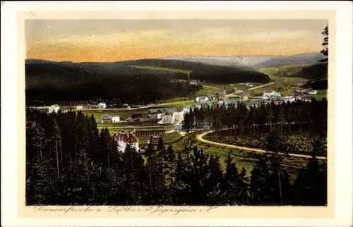 Ak Jägersgrün Tannenbergsthal im Vogtland, Panorama