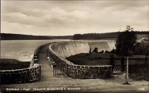 Ak Muldenberg Grünbach im Vogtland, Talsperre Muldenberg