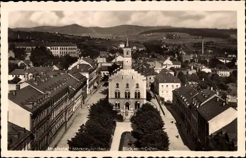 Ak Markneukirchen im Vogtland, Musikstadt, Blick nach Osten