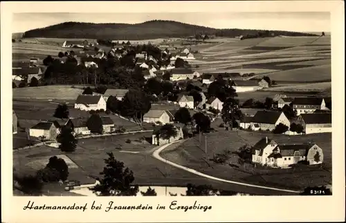 Ak Hartmannsdorf Reichenau im Erzgebirge, Ortsansicht