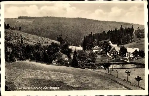 Ak Ober Hirschsprung Altenberg Osterzgebirge, Blick vom Buschhaus