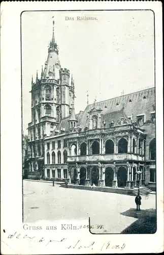 Ak Köln am Rhein, Das Rathaus