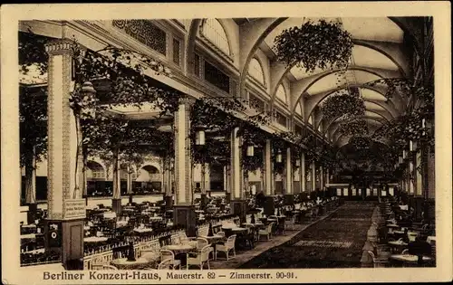 Ak Berlin Mitte, Konzerthaus Clou, Innenansicht vom Saal