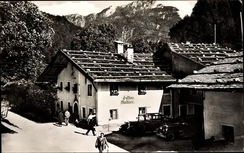 Ak Schneizlreuth in Oberbayern, Gasthof Mauthäusl, Deutsche Alpenstraße