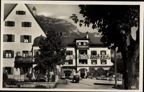 Ak Garmisch Partenkirchen, Brauerei Garmisch, Bräustüberl