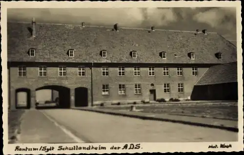 Foto Ak Rantum auf Sylt, Schullandheim der ADS