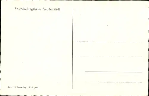 Ak Freudenstadt im Nordschwarzwald, Posterholungsheim