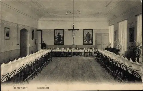Ak München, Damenstift, Speisesaal