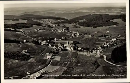 Ak Schönwald im Schwarzwald, Fliegeraufnahme