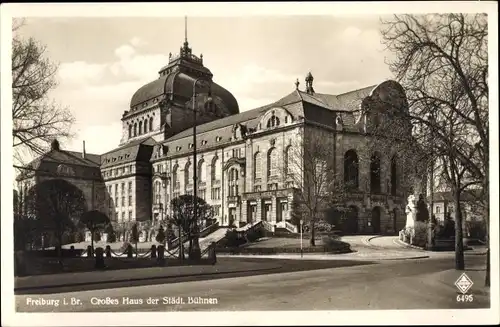 Ak Freiburg im Breisgau, Großes Haus der Städt. Bühnen