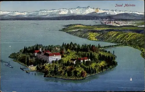 Ak Insel Mainau im Bodensee, Panorama