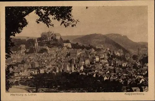 Ak Marburg an der Lahn, Panorama, Kapplerberg