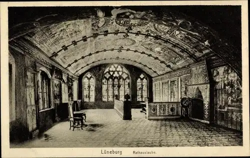 Ak Lüneburg in Niedersachsen, Rathauslaube