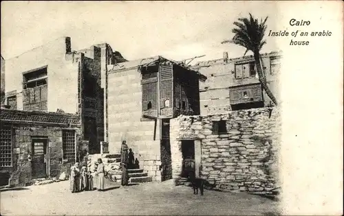 Ak Cairo Kairo Ägypten, Inside of an arabic house