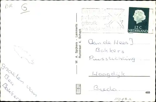 Ak Schaijk Nordbrabant, Landschaft