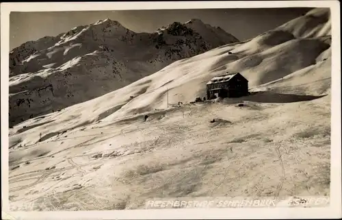 Ak Sölden in Tirol, Alpengasthof Sonnenblick im Winter