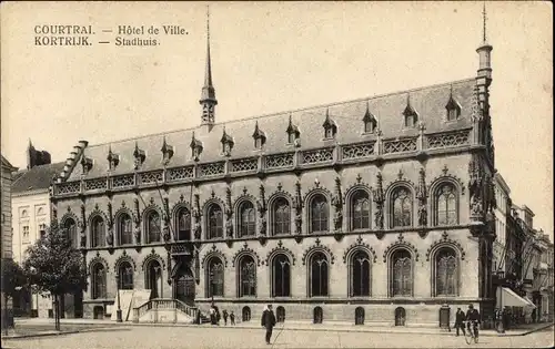 Ak Kortrijk Courtrai Westflandern, Stadhuis