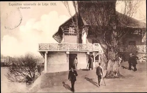 Ak Liège Lüttich Wallonien, Exposition universelle 1905, L'Aquarium