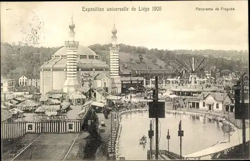 Ak Liège Lüttich Wallonien, Exposition universelle 1905, Panorama de Fragnée