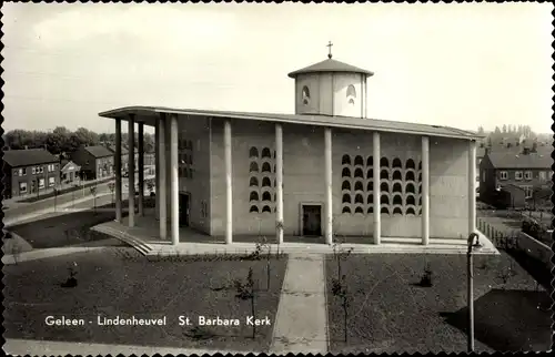 Ak Lindenheuvel Limburg Niederlande, St. Barbara Kerk