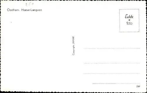 Ak Oostham Ham Flandern Limburg, Hoeve Langven