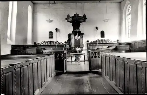 Ak Eenum Groningen Niederlande, Interieur N. H. Kerk