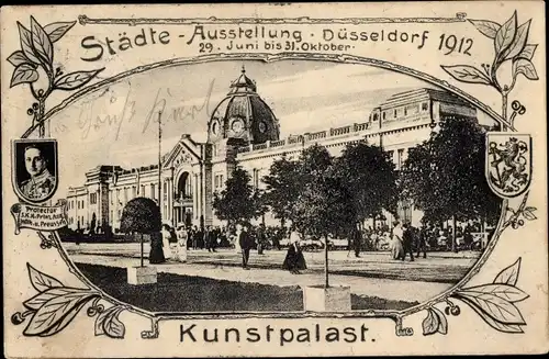 Ak Düsseldorf am Rhein, Städte-Ausstellung 1912, Kunstpalast
