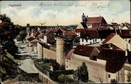 Ak Ingolstadt an der Donau Oberbayern, Panorama