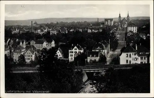 Ak Ludwigsburg in Württemberg, Villenviertel