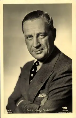 Ak Schauspieler Karl Ludwig Diehl, Portrait