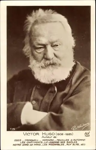 Ak Schriftsteller Victor Hugo, Portrait