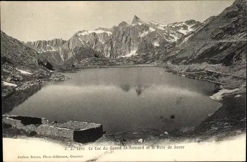 Ak Kanton Wallis, Le Lac du Grand St. Bernard et le Pain du Sucre