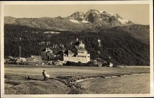 Ak Silvaplana Kt. Graubünden, Schloss Crap da Sass