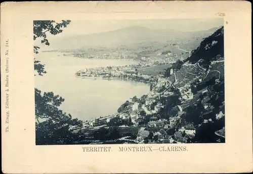 Ak Clarens Montreux Kanton Waadt, Totalansicht