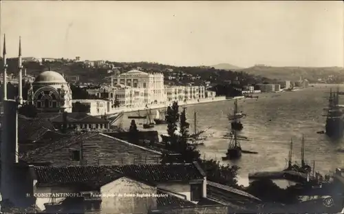 Ak Konstantinopel Istanbul Türkei, Ortsansicht, Mosquee, Hafen
