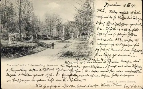 Ak Fredensborg Kommune Dänemark, Nordmandsdalen, Slotshave